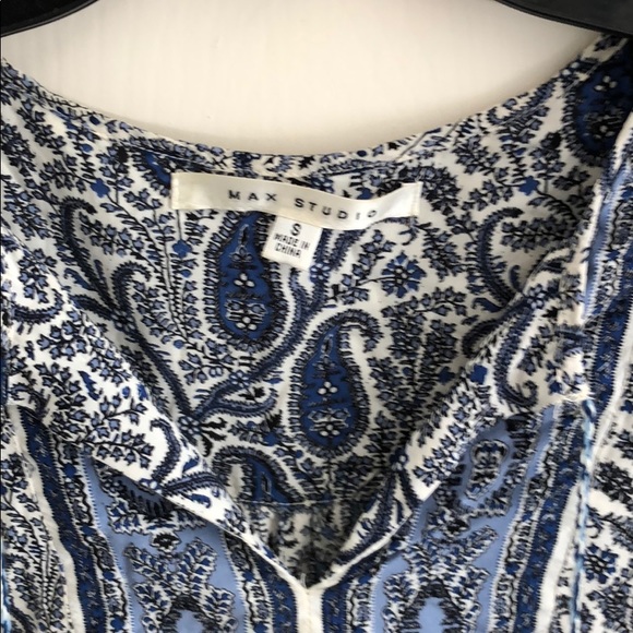 Blue paisley blouse - Picture 2 of 4